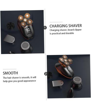 Mikinona 1 Piece Fashion Shaver Men Face Razor Trimmer for Men Professional Cordless Shaver Charging Stylish Abdominal Muscles Black - Buy Online on GoSupps.com
