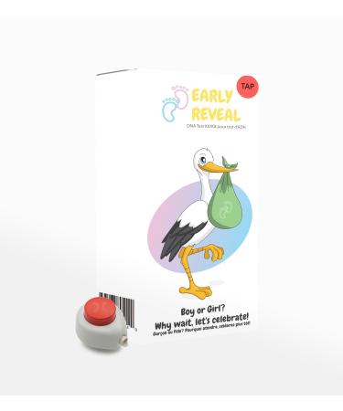 EarlyReveal Tap DNA Test Kit - Painless and Needle-Free Early Gender Detection - Fastest Results in Canada - Test as Early as 7 Weeks Pregnant - 99% Accurate - 100% Painless