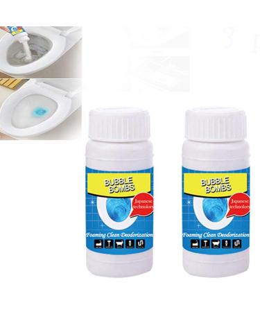 2Pcs Pipe Dredge Deodorant Kitchen Toilet Bubble Bombs Powerful Sink and Drain Cleaner Fast Foaming Clean Tool