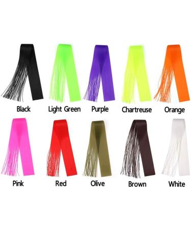 GREATFISHING 10pcs Mix Color 30CM Micro Silicone Skirts for Soft Worm Trout Fly Legs - Fly Tying Material - Buy Online on GoSupps.com