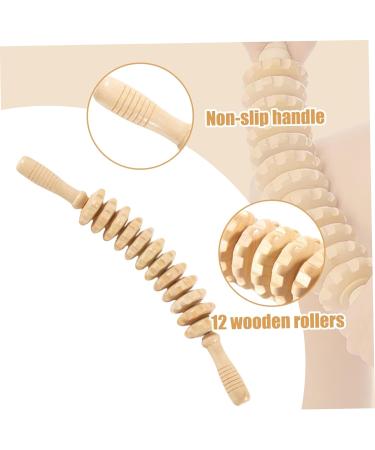 Holz Therapy Massage Tools - 17.3 12 Rollers Muscle Scooters | Ergonomic Body Massagers for Cellulite & Relaxation - Buy Online on GoSupps.com