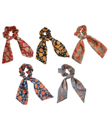 LALAFINA Satin Hair Scrunchie Rope Accessories Ties Scarf Scarf Set Scrunchies Hair Rings