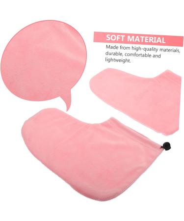 Housoutil 1 Pair Wax Warm Foot Cover Insulated Mitts and Cozies Moisturizer Foot Socks Spa Bath Mat Paraffin Heated Foot Booties Foot Moisturizing Socks Hot Pad Warm Feet Cotton 28X20X0.9CM Pink - Buy Online on GoSupps.com
