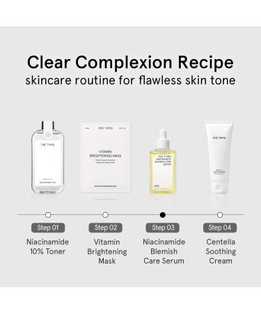 ONE THING Niacinamide Blemish Care Serum 1.76 Oz | Brightening Vitamin B3 Hydrating Serum for Dull Skin | Even Skin Tone Hyperpigmentation & Breakout Solution | Korean Skincare Essentials - Buy Online on GoSupps.com