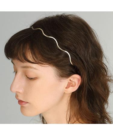 Lurrose 6-Piece Golden Wave Hair Ties | Elegant Headgear for Women & Girls | Perfect for Weddings & Special Occasions - Buy Online on GoSupps.com