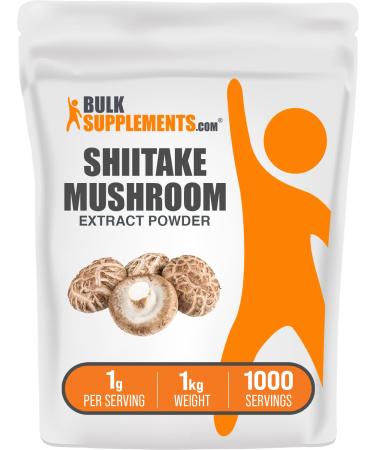 BulkSupplements.com Shiitake Mushroom Extract Powder - Shiitake Mushroom Powder Supplement Immune Support - Vegan & Gluten Free 1g per Serving 1kg (Pack of 5) (11 lbs)