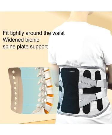 Back Support Back Brace Lumbar Support Widen Steel Keel Waist Back Brace Spine Support Lumbar Posture Corrector Belt Back Support Belt(Black Medium) Medium Black - Buy Online on GoSupps.com