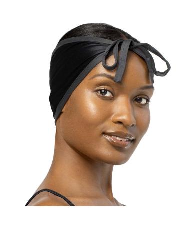 Stay On Satin Wrap Cap - (Black)