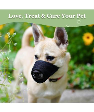 Breathable Dog Muzzle for XXS to XXL - Adjustable Muzzle for Chihuahua Beagle Golden Retriever - Prevent Biting & Chewing Allows Eating & Drinking - Black XXL - Buy Online on GoSupps.com