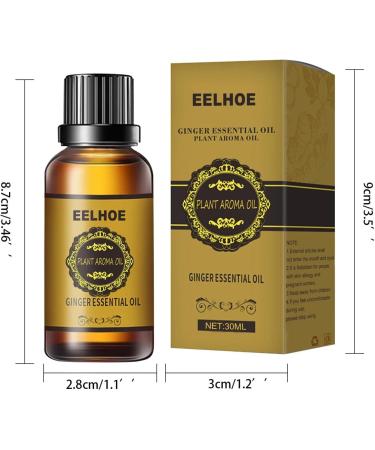 Shenrongtong Abdominal Drainage Ginger Oil 60ml - Natural Slimming Massage Oil for Lymphatic Relief & Pain Relief - Buy Online on GoSupps.com