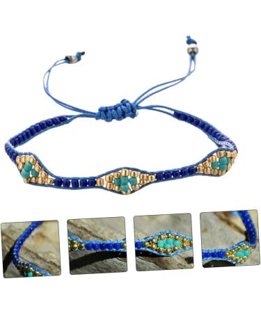 Amosfun 2 Pcs Colorful Bead Bracelet Womens Bracelet Embroidered Wrist Chain Woven Strand Bracelet Wristbands Colorful Beaded Bracelets Arm Ornament Beads Accessories Miss Decorate 25x1cm As Shown - Buy Online on GoSupps.com