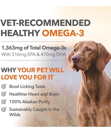 PetPal - Better Than Fish Oil - Pure Wild Alaskan Salmon Oil for Dogs & Cats - All Natural Supports Joint Function Pet Immune & Heart Health Healthy Skin & Coat - Omega 3 Super Food (8oz (240mL)) - Buy Online on GoSupps.com
