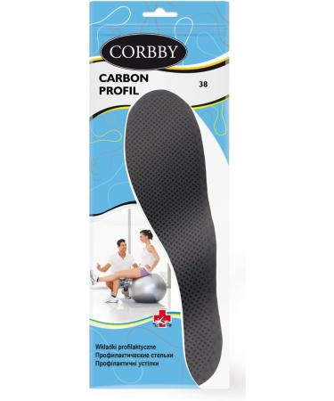 Fabacare Corbby Premium Shoe Inserts - Orthopedic Activated Carbon Insoles for Sneakers (EU 35-46) - Breathable Mesh Pelotte & Ferrage Insulation - Buy Online on GoSupps.com