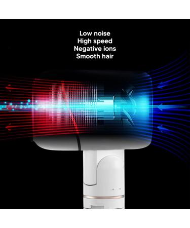 Syrisora High Power Negative Ions Blow Dryer Cold Hot Air Thermostatic Lazy Hair Dryer Salon Styling Tool (US Plug 110V) - Buy Online on GoSupps.com