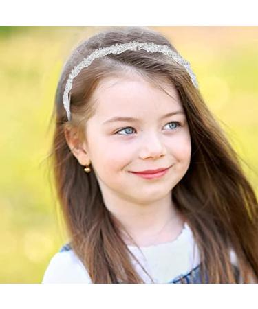 Rhinestone Wedding Headband Set - Bridal Floral Crown with Pearls, Crystal Goddess Leaf Tiara - 8 Pcs Hair Accessories for Bride, Bridesmaids, Wedding Party - Buy Online on GoSupps.com