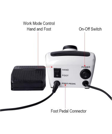 Nail kit Electric Nail Drill 32W 35000 RPM Manicure and Pedicure Kit with LCD Speed Control Display Portable Nail Tools Nail kit for Beginners with Everything Set1 - Buy Online on GoSupps.com