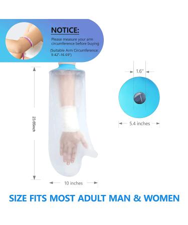 Adult Arm Cast Cover - 2021 Upgrade, Waterproof & Comfortable Protector - Buy Online on GoSupps.com