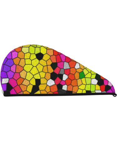 Colorful Tie Dye Microfiber Hair Towel - Super Absorbent Hair Wrap for Long Curly & Thick Hair | Quick Dry Coral Velvet Cap for Women - Buy Online on GoSupps.com
