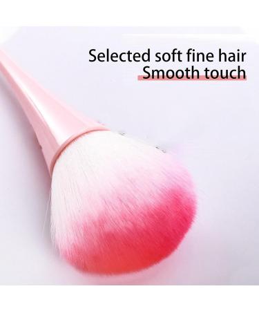 Powder Blush Brush Loose Powder Brush for Makeup - Powder Foundation Brush Nail Brushes Face Makeup Tool for Complete Coverage and Prefect Finish pink - Buy Online on GoSupps.com