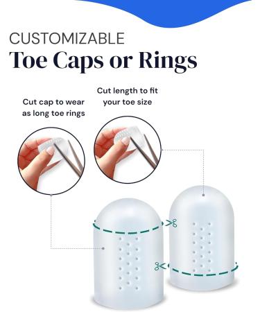 YOGAMEDIC Silicone Big Toe Protectors - 12 Pcs Toe Caps for Friction Protection & Hammer Toe Relief - Buy Online on GoSupps.com