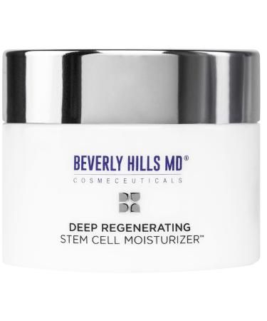 Deep Regenerating Stem Cell Moisturizer- Brighten & Revitalize the Look of Skin on Face Neck w/Swiss Alpine Rose Stem Cells & Hyaluronic Acid- Smooth + Plump Formula