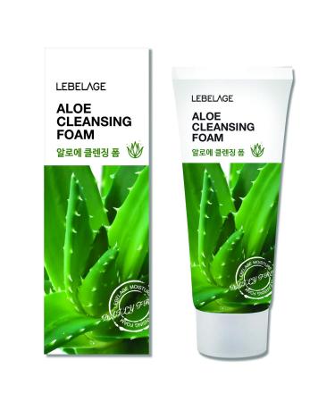 LEBELAGE/CLEANSING FOAM - ALOE / 3.4 Fl oz (100ml) / Cleansing foam containing Aloe Extract