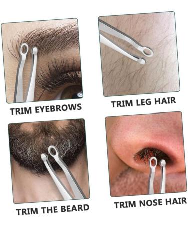 Ipetboom Stainless Steel Nose Hair Clip & Scissors Set | Portable Nasal Hair Trimmer & Facial Razors for Men & Women - Yellow 9.8x2.9cm - Buy Online on GoSupps.com