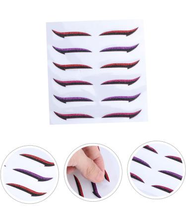 Angoily 24 Pairs Glitter Eyeliner Beauty Tools + Accessories Eyelid Shadow Sticker Eyeliner Decal With Wings - Buy Online on GoSupps.com