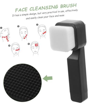 SOESFOUFU Square Facial Cleansing Brush Face Washer Face Wash Brush Face Scrub Brush Exfoliating Facial Brush Facial Scrub Facial Cleaner Brush Silica Gel Manual Scrubber - Buy Online on GoSupps.com