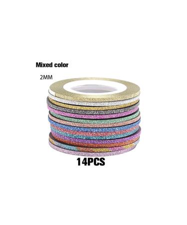 Multicolored Nail Art Striping Tape Set - 5 Set of 2MM Random Color - Fashionable and Unique Designs - Great Gifts - Wide Application - Buy Online on GoSupps.com
