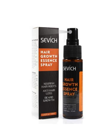 SEVICH Hair Growth Essence Spray - Hair Loss & Hair Thinning Prevention Treatment  Scalp Improve  Fragrance Free Pure Natural Hair Care Essence for Men&Women 30ml black