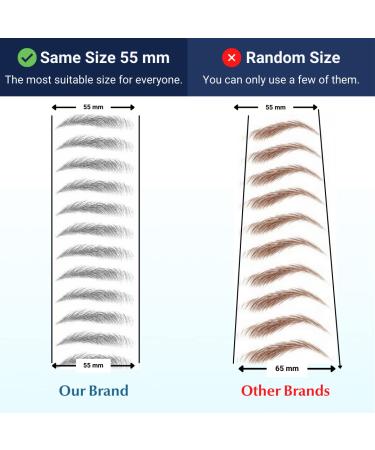 Bliss and Beyond USA | Men Waterproof Eyebrow Tattoo Stickers - Real Hair Stroke Look for Hair Replacement & Loss Solution - Buy Online on GoSupps.com
