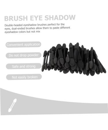 Mikinona Sponge Eyeshadow Brush 50pcs Makeup Sponges Bulk Makeup Eyeshadow Brush Cleaning Brush Lipstick Miss Make up Size 2 Black - Buy Online on GoSupps.com