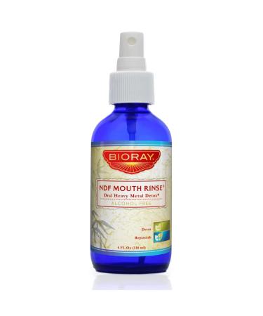 BIORAY Professional NDF Mouth Rinse - 4 fl oz - Alcohol-Free Formula Safe for Use with Amalgam Fillings - Non-GMO Vegetarian Gluten Free
