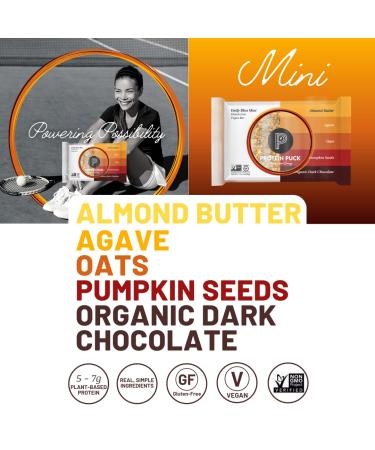 Protein Puck Mini Bars Variety Pack Case of 12 - High Protein Vegan Snacks | Gluten-Free, Non-Dairy, Non-GMO Breakfast Bar - Plant-Based Healthy Snacks - Buy Online on GoSupps.com
