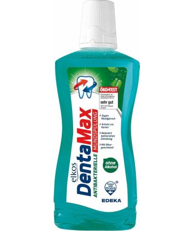 Elkos DentaMax Antibacterial Mouthwash Mint 6-Pack (6x500ml) | Fresh Breath & Oral Care | International Shipping Available - Buy Online on GoSupps.com