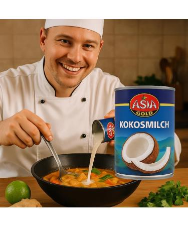  Asia Gold Coconut milk 400 ml - Buy Online on GoSupps.com