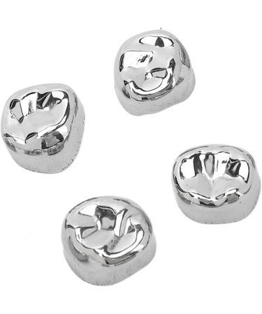 Buy 12 Pieces Molar Metal Crowns - Stainless Steel Temporary Crown Veneers for Anterior & Back Teeth Restoration - Buy Online on GoSupps.com