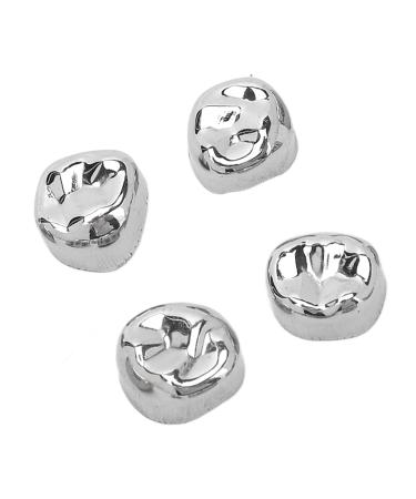 12pcs Dental Molar Metal Crowns Dental Metal Protective Crowns And Dental Restoration Crowns Dental Crown Set For Adults