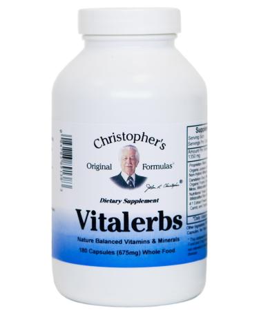 Christopher's Original Formulas Vitalerbs Nutrient-Rich Herbal Supplement 180 Veg Caps