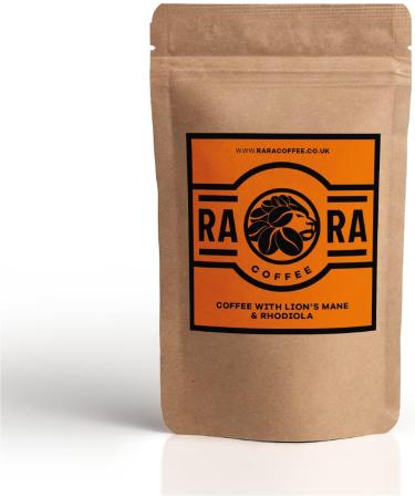 RARA COFFEE Performance Coffee - 50g - Arabica Instant Coffee blend with Lion's Mane & Rhodiola (20 servings) - Buy Online on GoSupps.com