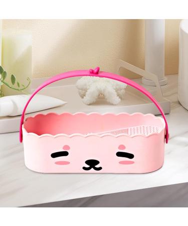 Milageto Makeup Brush Cleaner Bowl - Cosmetic Brushes Cleaning Tool & Drying Box for Men & Women | Perfect Valentines Day Gift - Pink - Buy Online on GoSupps.com