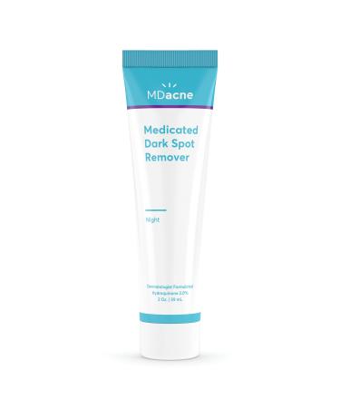 MDacne Dark Spot Remover For Face & Body 2oz - Improves Skin Brightness Texture & Tone - Oil-Free for Sensitive & Acne-Prone Skin - AHA & BHA Enhances Skin Radiance - Dermatologist Formulated