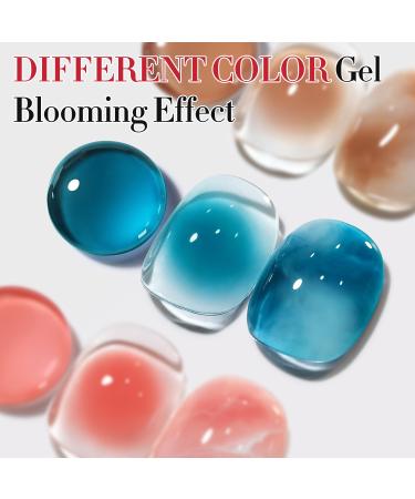 Double Rhythm Blooming Gel 15ml - Clear Soak Off Nail Polish for DIY Nail Art | Blooming Effect & Easy Application - Buy Online on GoSupps.com