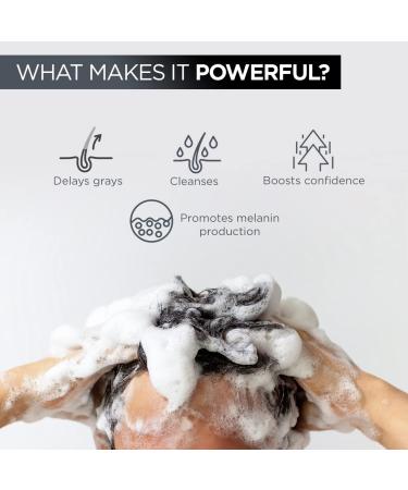 Anti-Graying Hair & Beard Serum for Men - Strengthen Roots with Bhringraj & Shikakai | Toxin-Free | All Hair Types - 30ml - Buy Online on GoSupps.com
