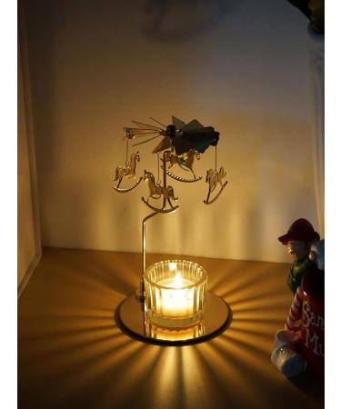 Fionel Creative Rotary Metal Candlestick - Aroma Therapy Candle Holder for Festive Atmosphere & Romantic Candlelight Dinners - Buy Online on GoSupps.com