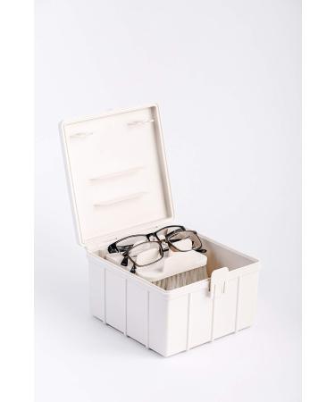 BRILLOX Glasses Cleaner - Soft Brush Cleaning Device with Cloth | Best Glasses Cleaning Bath for Crystal Clear Vision - Buy Online on GoSupps.com