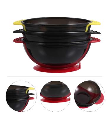 Lurrose 3Pcs Silicone Hair Color Mixing Bowls - Essential Hair Dye Tools for Salon & Home Use - International Shipping Available - Buy Online on GoSupps.com