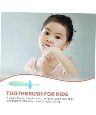 PartyKindom 3 Piece Baby Toothbrush Set - Soft Fur Food Grade Silicone | International Shipping - Buy Online on GoSupps.com