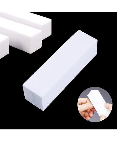 10 White Buffer Grinding Blocks - Premium Nail File & Polishing Block for Manicure Pedicure & Nail Modeling - New Generation with 4 Surfaces - Buy Online on GoSupps.com